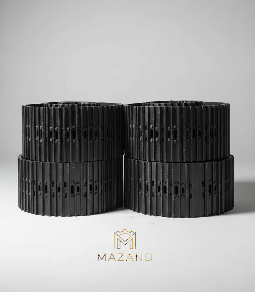 زنجیر کامل با کفشک بیل مکانیکی PC200 کوماتسو